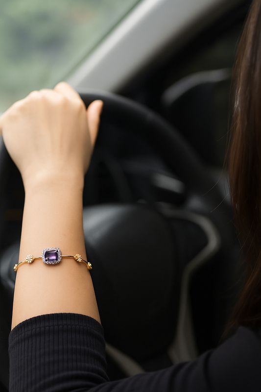 bracelet – a perfect blend of pastel elegance and timeless sparkle.